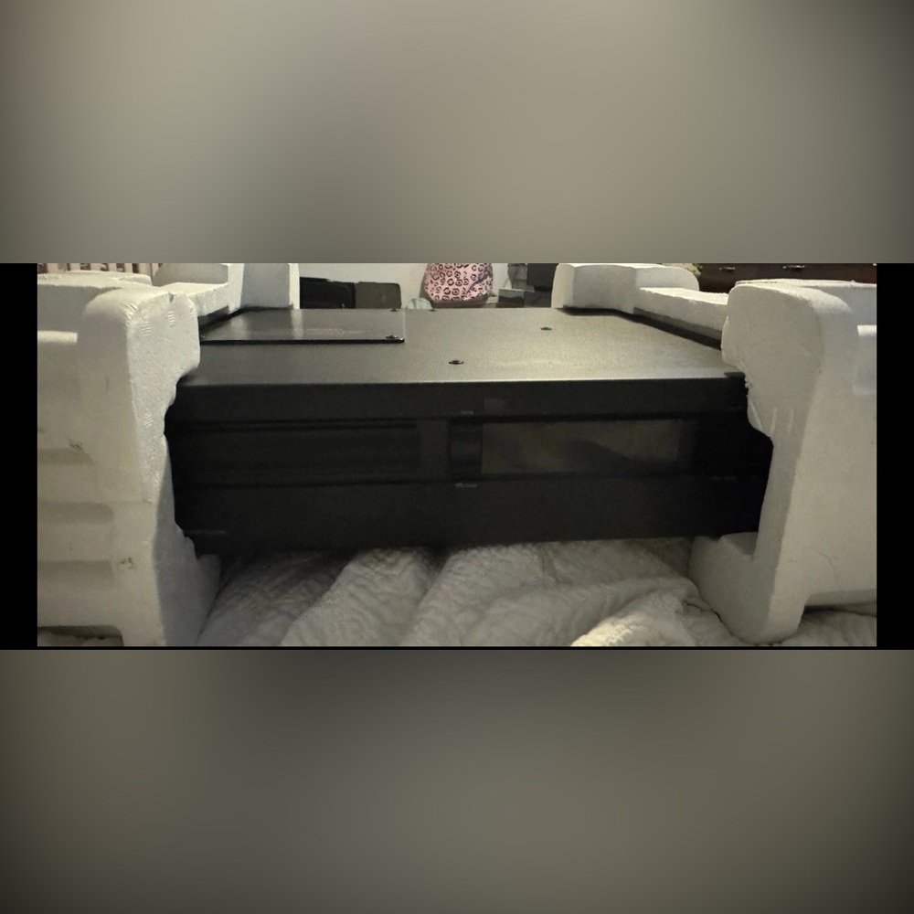Black Electronics Component Shelf